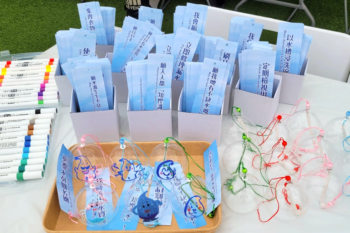 香港活動服務現場相片 art worshop finished products display