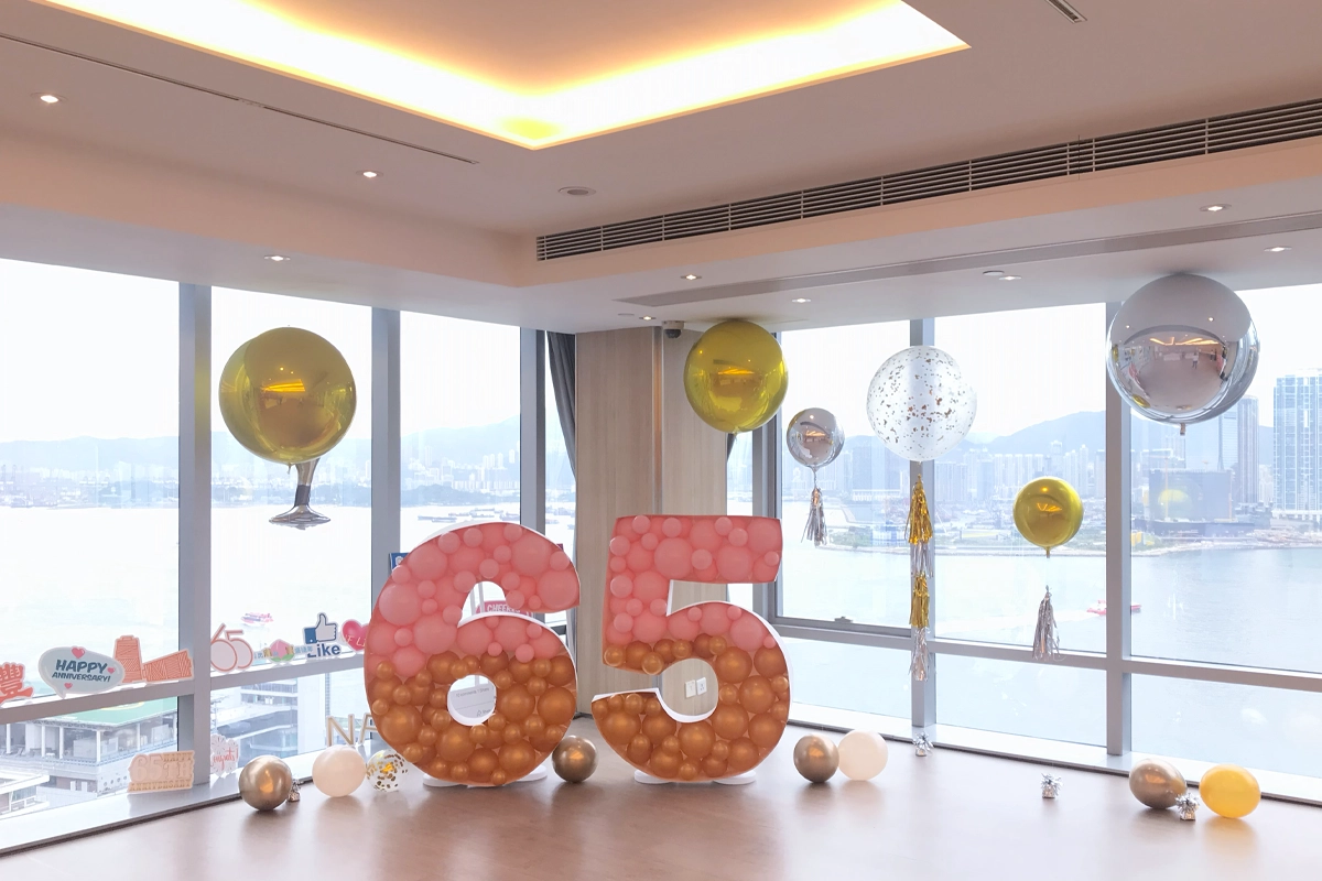 香港活動服務現場相片 birthday balloon decoration 65 hong kong