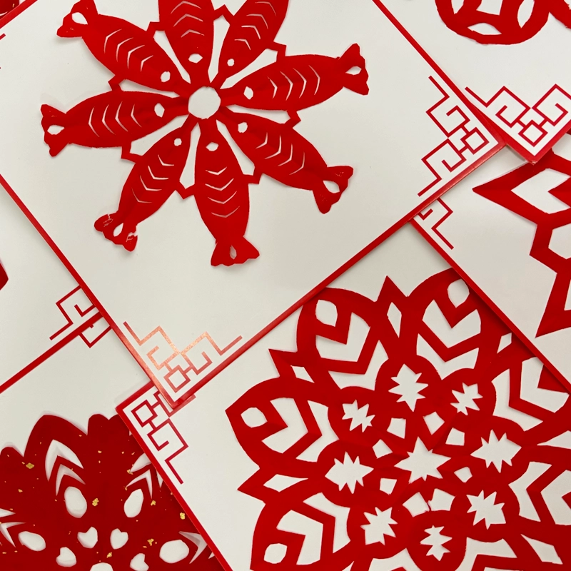 香港活動服務現場相片 parent child chinese traditional paper cutting art hong kong